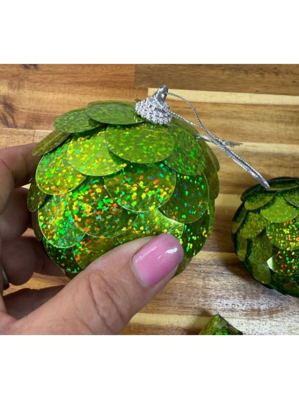 Lot of 3 vintage Christmas ornaments